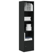 Libreria Rovere Nero 31x24x127 cm in Legno Multistrato 860347