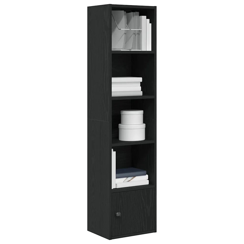 Libreria Rovere Nero 31x24x127 cm in Legno Multistrato 860347