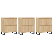 Buffet credenza cassettiera armadio mobile contenitore organizer per cucina soggiorno salotti 3 pezzi legno ingegnerizzato Sonoma marrone 02_0037105