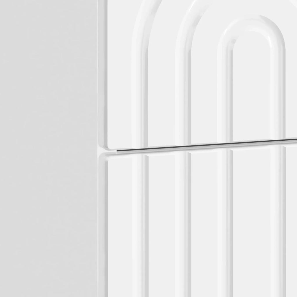 Armadio da Notte 2 pcs Bianco Lucido 43 x 34,5 x 48 cm 894074