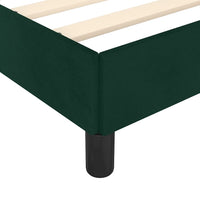 Giroletto senza Materasso Verde Scuro 90x190 cm in Velluto 3125913