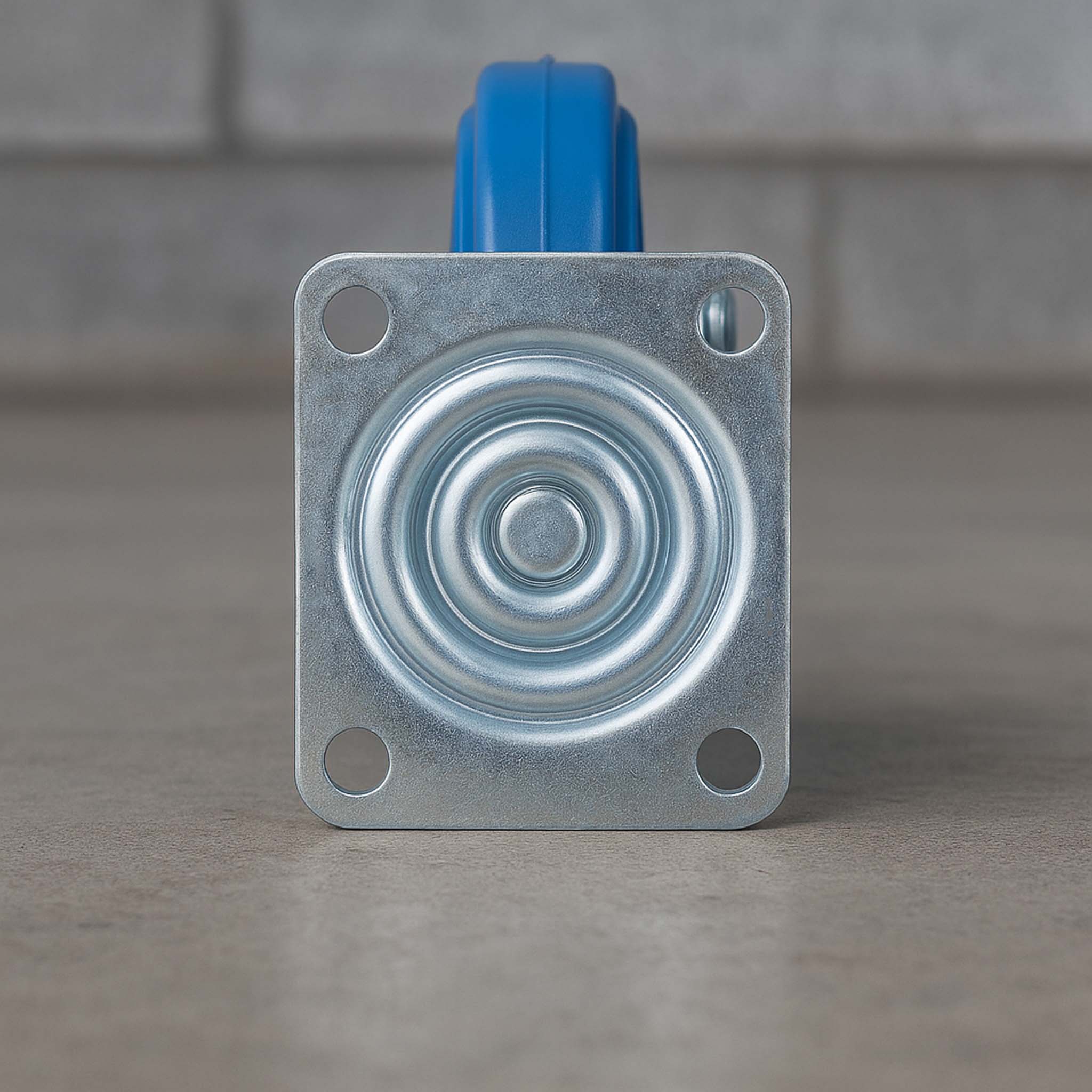 Set 2 Ruote piroettanti senza freno 200mm max 350kg con piastra di montaggio, per carrelli, mobili