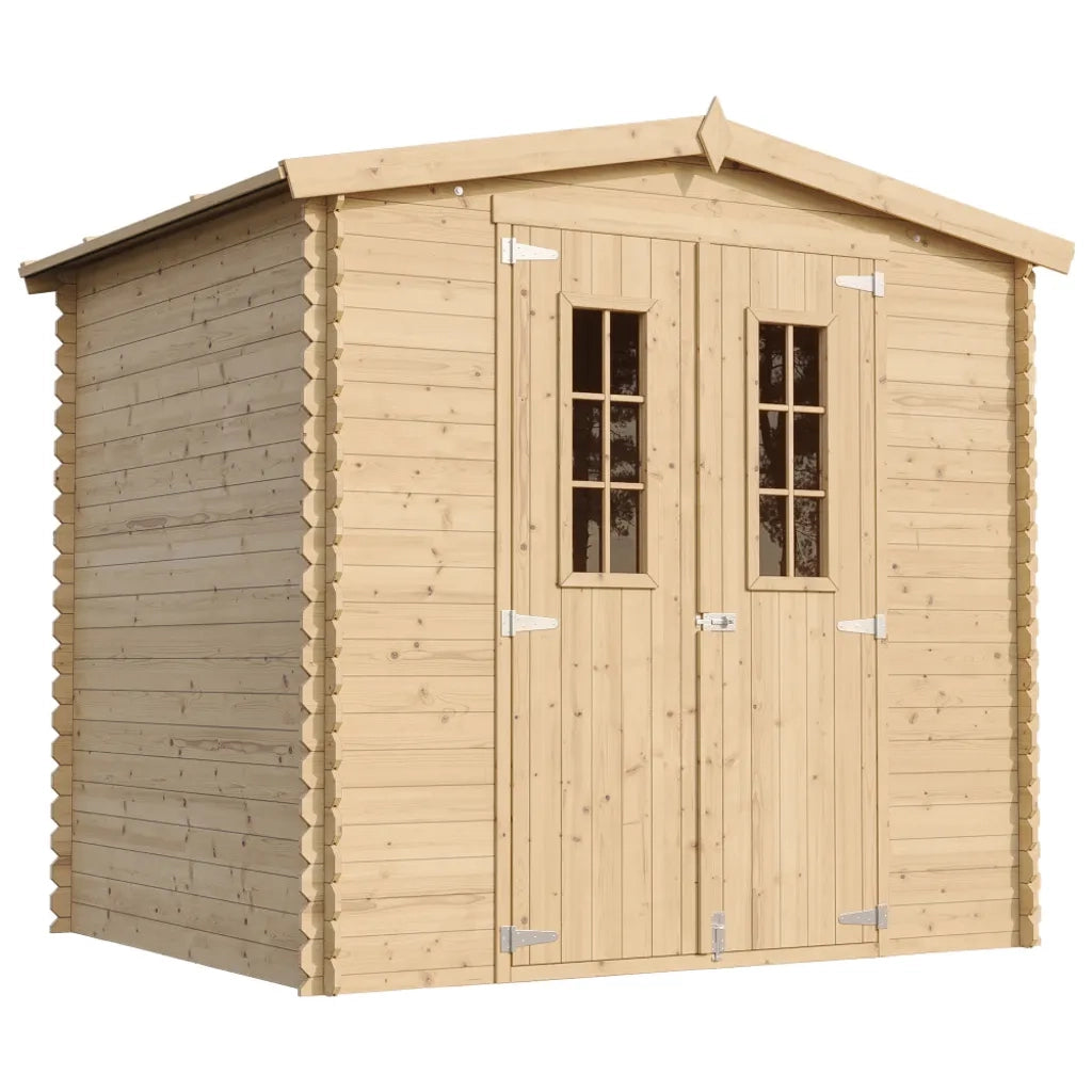 TIMBELA M369C+M369G Casetta da Giardino in Legno CON PAVIMENTO TRATTATO - 4,33 m2