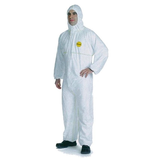 DuPont CHF5 Tyvek 200 EasySafe Tuta Monouso Tipo 5 6 Antistatica Classe III DPI taglia XXL colore Bianco