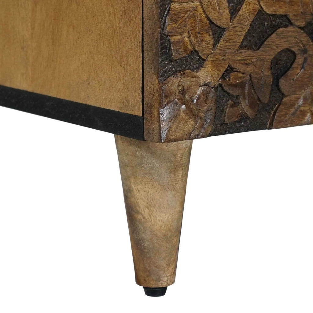 Mobiletto da Letto con cassetto Marrone 50 x 33 x 60 cm