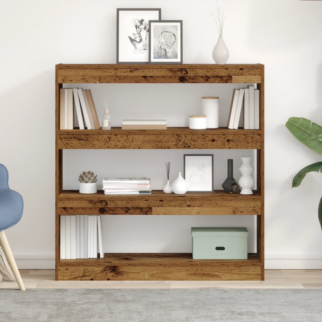 Mobile Libreria/Divisore - Legno rustico - 100x30x103cm - Legno ingegnerizzato