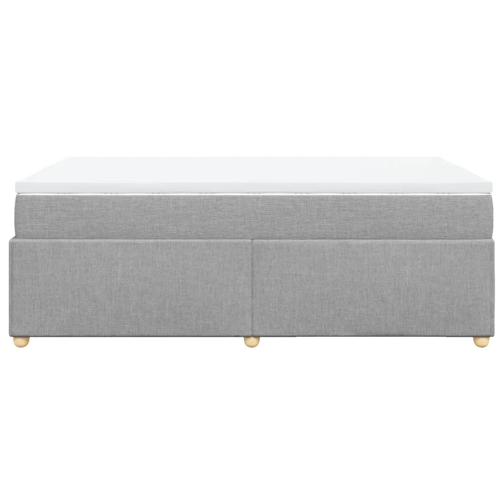Giroletto a Molle con Materasso Grigio Chiaro 120x200cm Tessuto 3285366