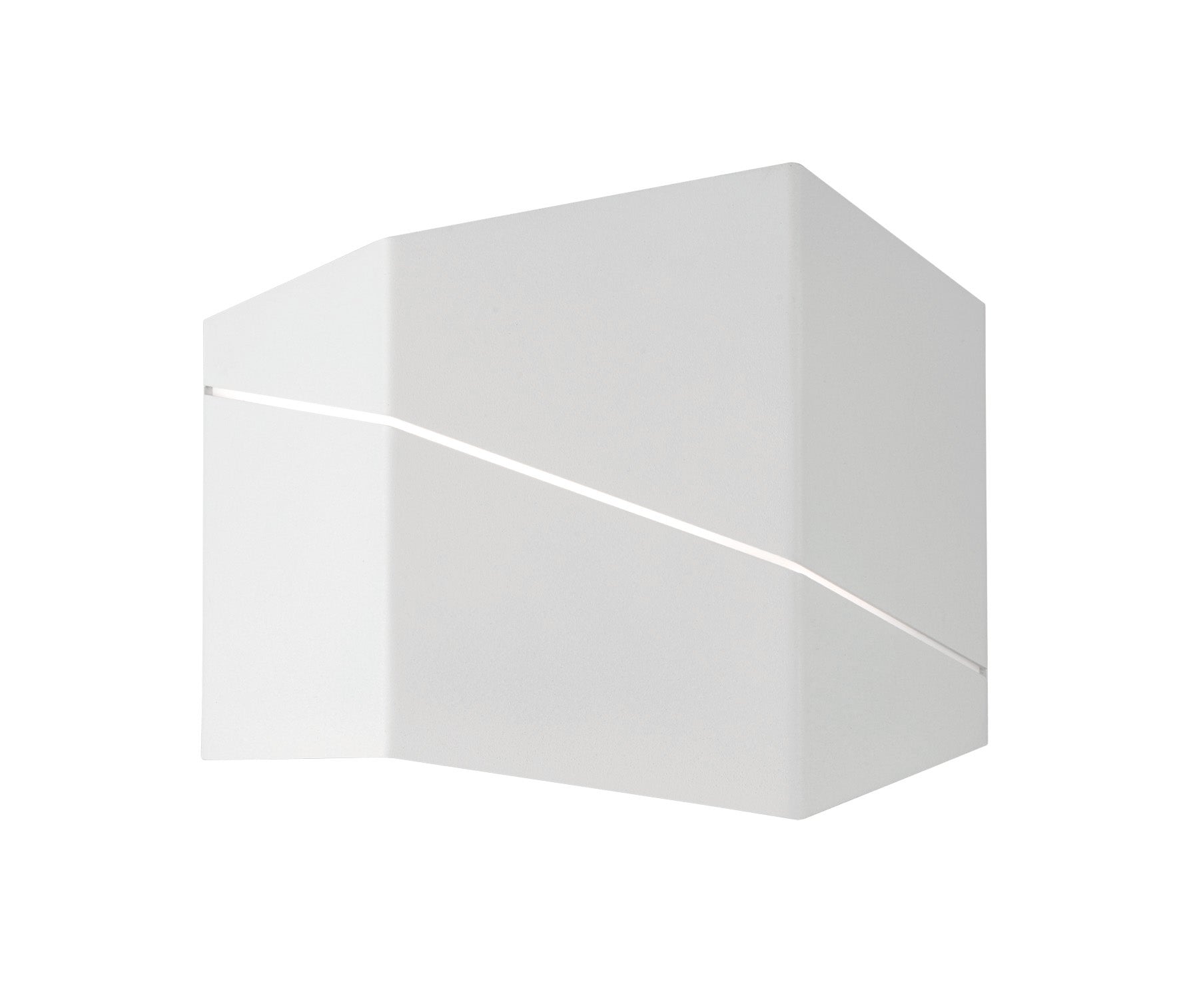 Applique da Interno a LED in Metallo Bianco Opaco