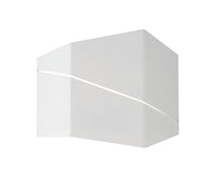 Applique da Interno a LED in Metallo Bianco Opaco