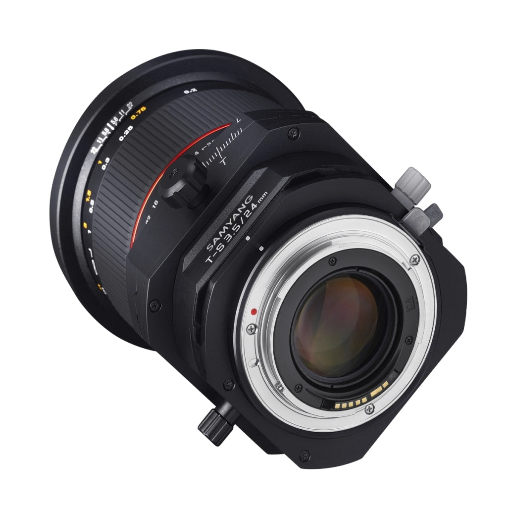 Obiettivo tilt shift 24 mm compatibile con MFT, per DSLR, basculante e decentrabile, grandangolo e messa a fuoco manuale