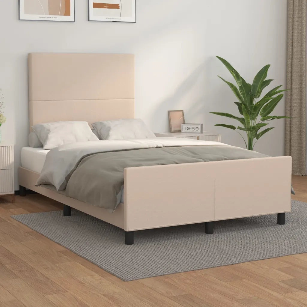 Giroletto con Testiera Cappuccino 120x200 cm in Similpelle 3125444