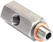 Adattatore di sensore di pressione olio - 1/8 pollice - T-connessione - Inox di alta qualità - Pompa di olio turbo - Sicuro e duraturo - Adatto per...