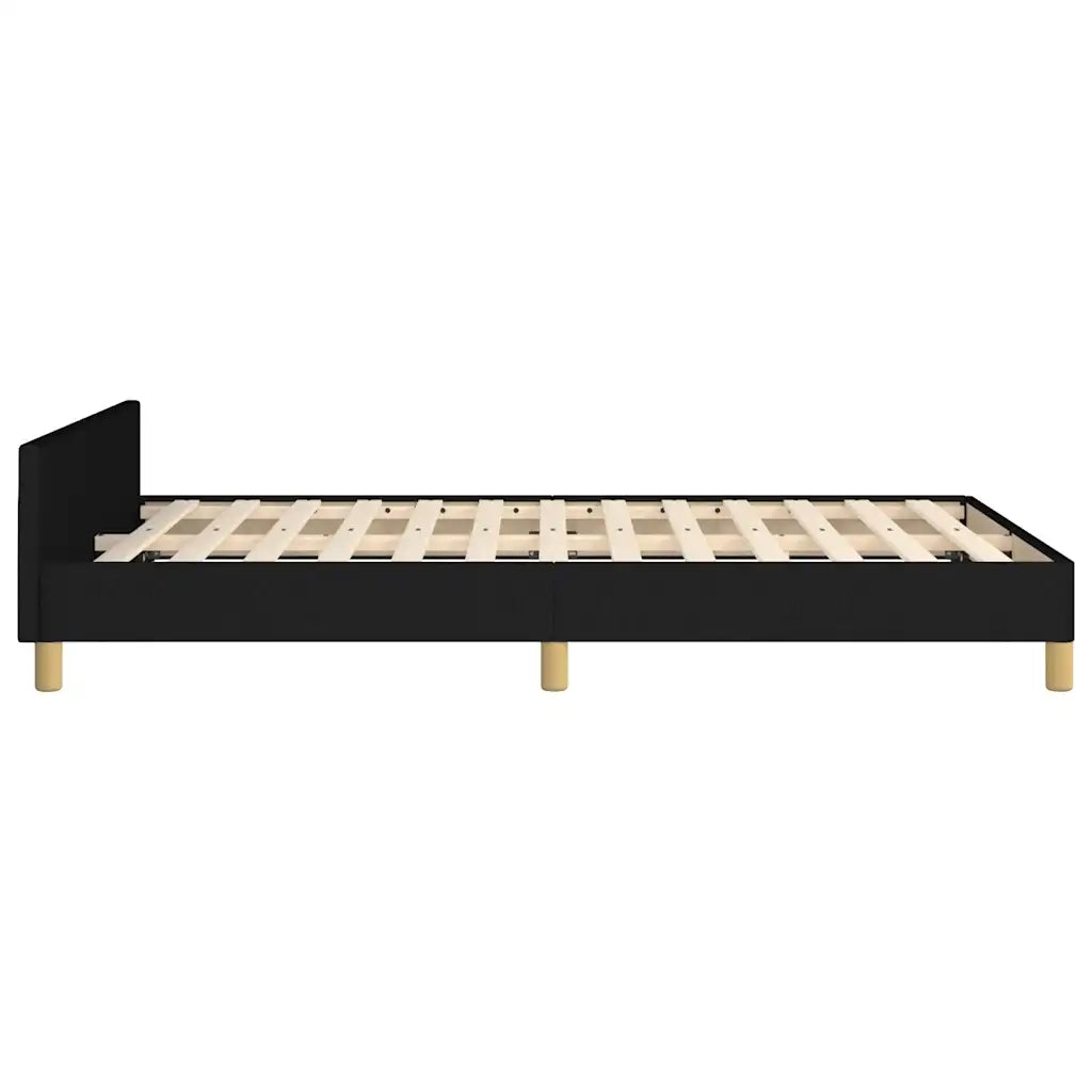 Giroletto senza Materasso-Struttura Letto Nero 120x200 cm Tessuto 139031