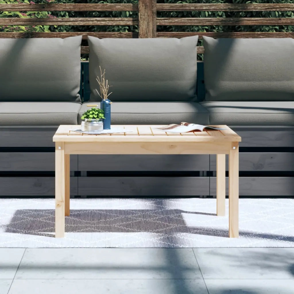 Tavolo da Giardino | Tavolino da esterno 82,5x50,5x45 cm in Legno Massello di Pino