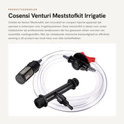 Kit di miscela compatto per iniezioni - 1/2 pollice Ingresso/Sfogo - Tubo idraulico - Regolatore di flusso - Filtro - Plastica tecnica - Sistema di irrigazione