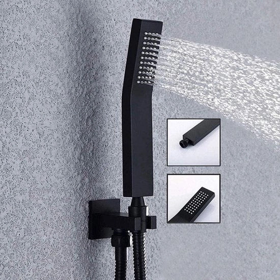Douchekop Premium Mat con Regolazione di Pressione G1/2in - Douchekop Portatile con Regolatore di Pressione per la Stanza Doccia