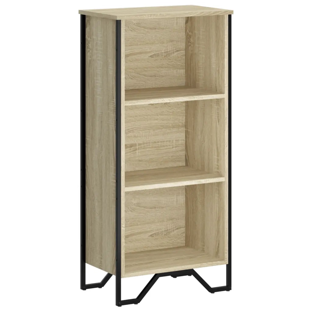 Libreria-Scaffale per Libri-Mobile di Stoccaggio Rovere Sonoma 50x31x106 cm in Legno Multistrato