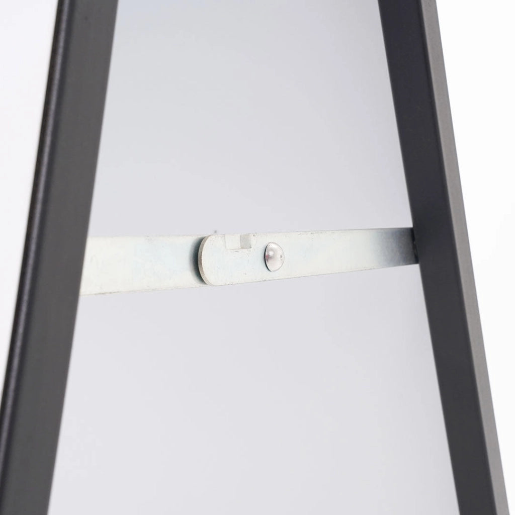 Espositore Pubblicitario Bifacciale Bifacciale con Lavagna 60x90 cm in Metallo Nero