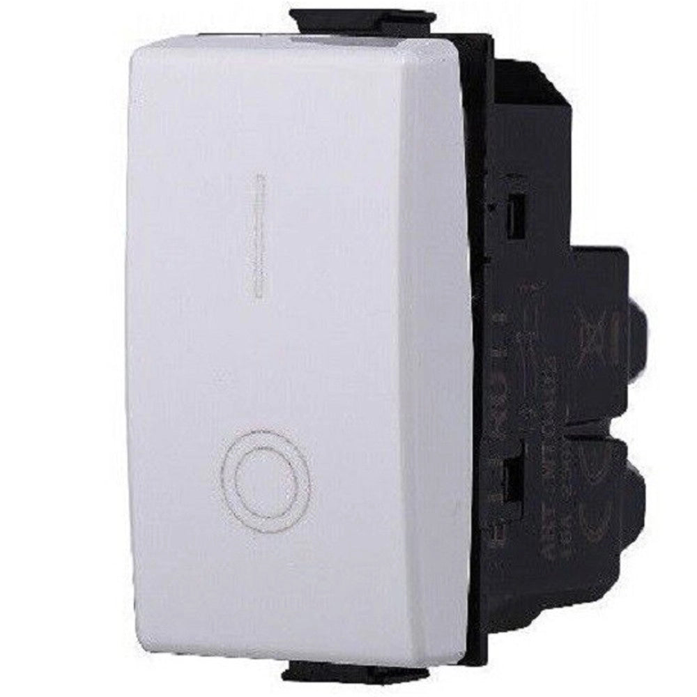 Trade Shop - Serie Bticino Frutti Matix Compatibile Presa Schuko Lan Pulsante Deviatore Usb -     Interruttore Bipolare