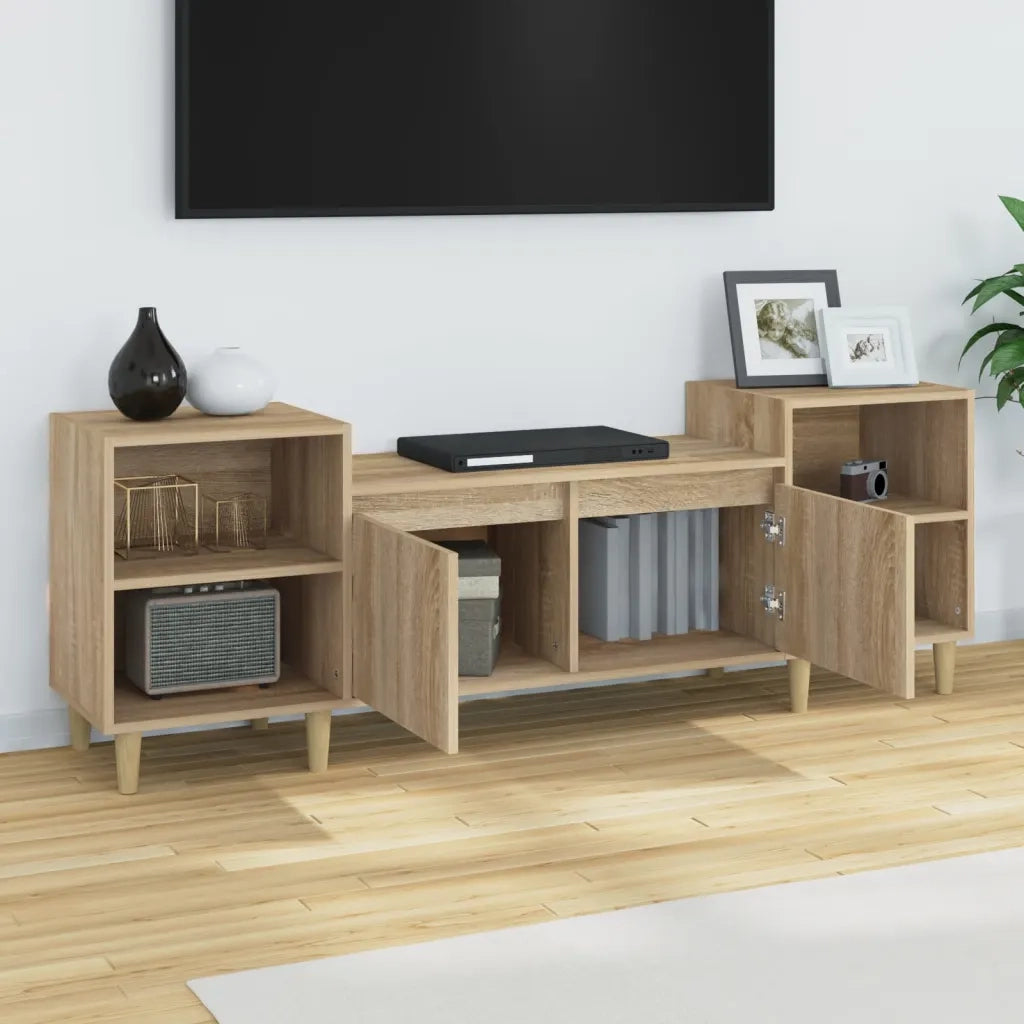 Mobile Porta TV Rovere Sonoma 160x35x55 cm Legno Multistrato 821191