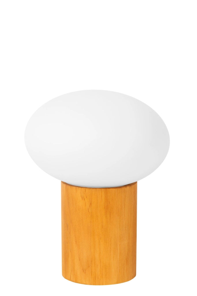 Lampada da tavolo BIRTLE 1xE27 legno vetro Lucide