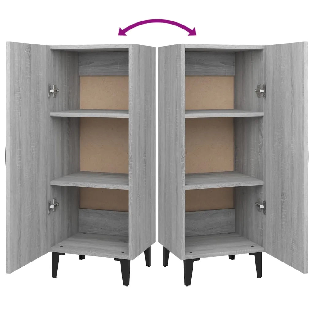 Credenza-Buffet-Armadio da cucina Grigio Sonoma 34,5x34x90 cm in Legno Multistrato 893180