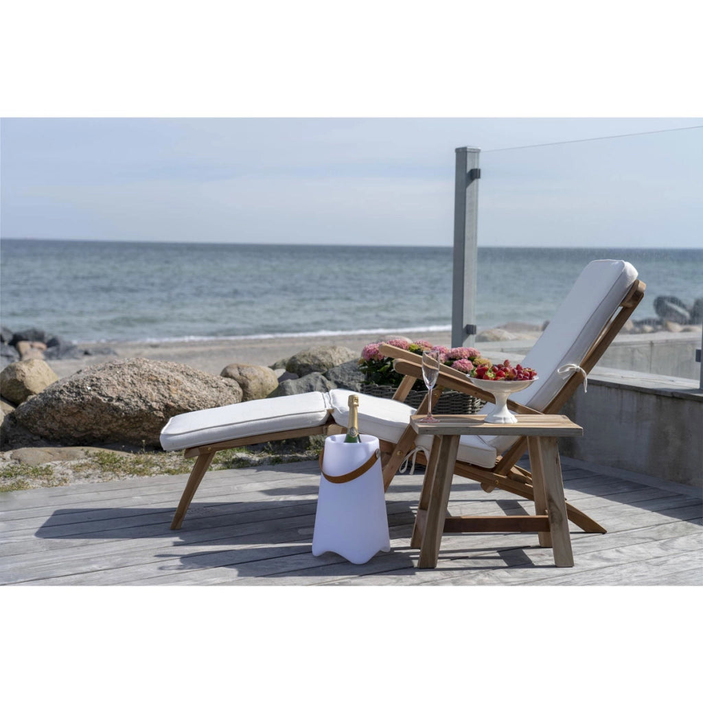 Cuscino per Sdraio Arrecife, Bianco, Cotone, 197x55x5 cm