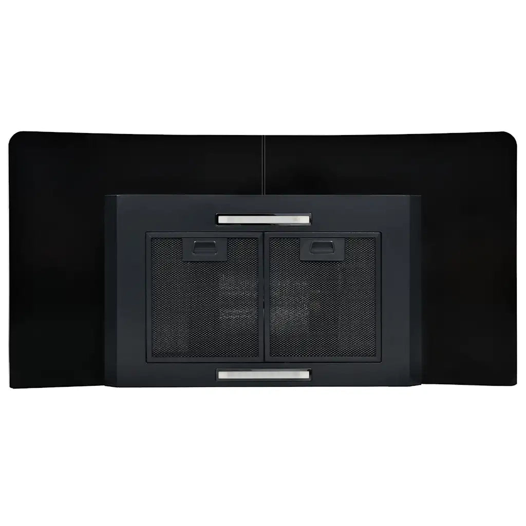 Cappa Aspirante a Muro Acciaio Inox 756 m³/h 90 cm Nera 50708