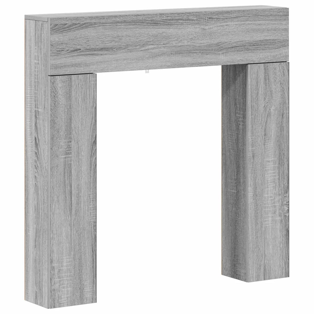 Cornice per camino Sonoma grigio 102 x 18 x 100,5 cm 8006603