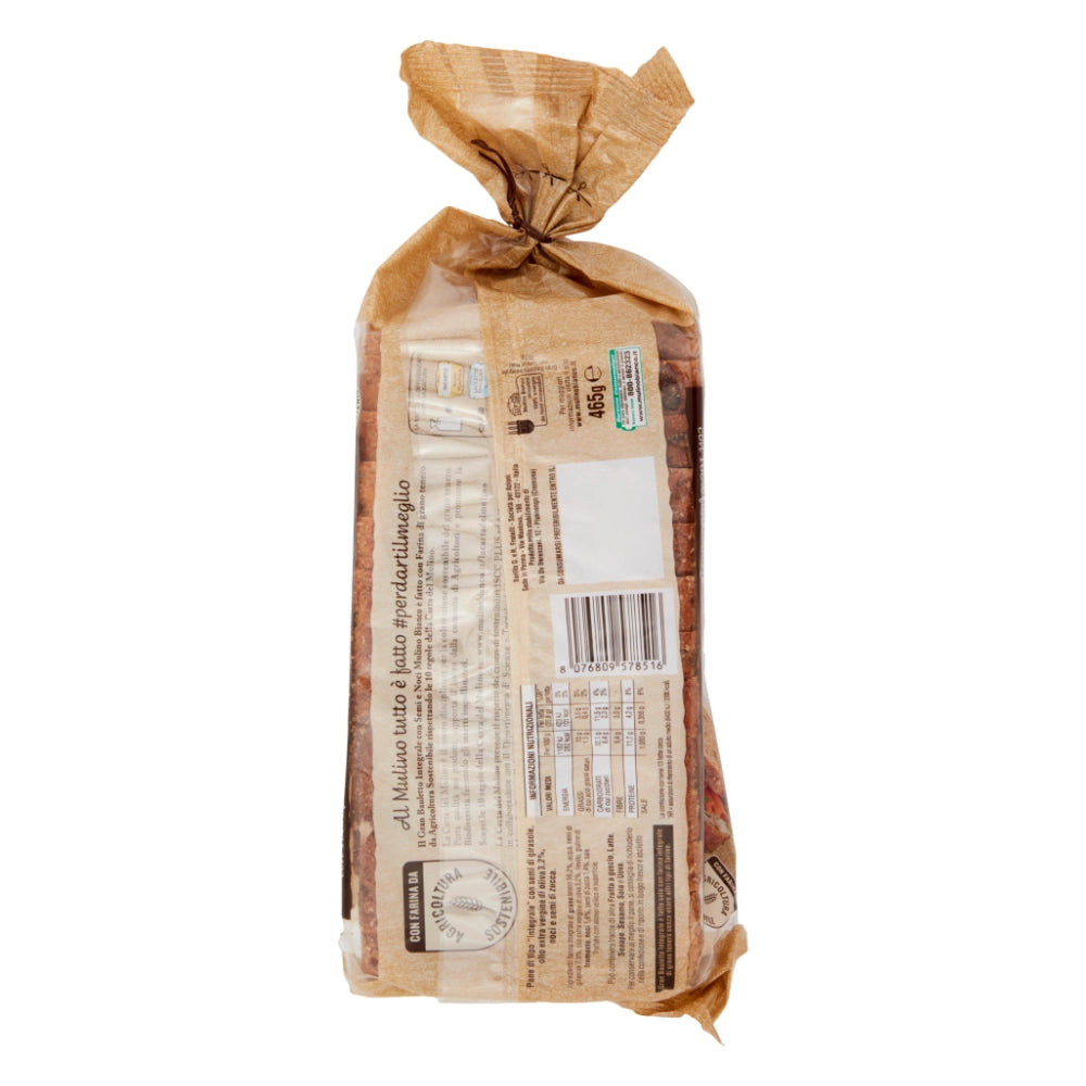 Mulino bianco gran bauletto integrale con semi e noci da 465 grammi