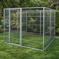 Box per cani da esterno con zincatura a caldo da 200x200x altezza 180 cm