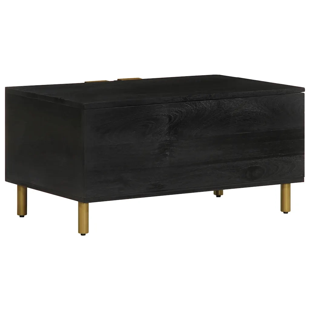 Tavolino da Salotto Nero 80x50x40 cm in Legno Multistrato