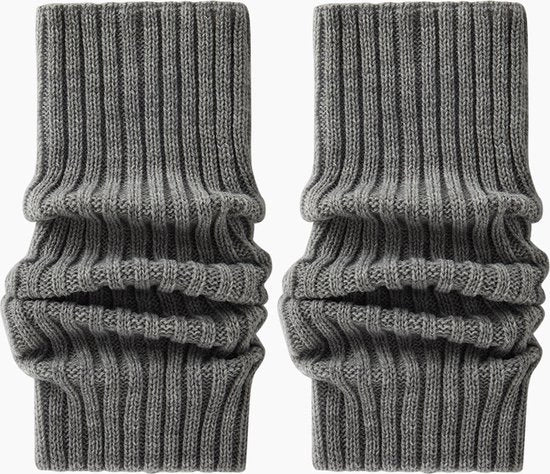 Sokke in pizzo con ribaltini e texture casual, caldi a inverno e autunno, in lana Y2K, calze per donna, caldi per gambe, grigio, 40cm