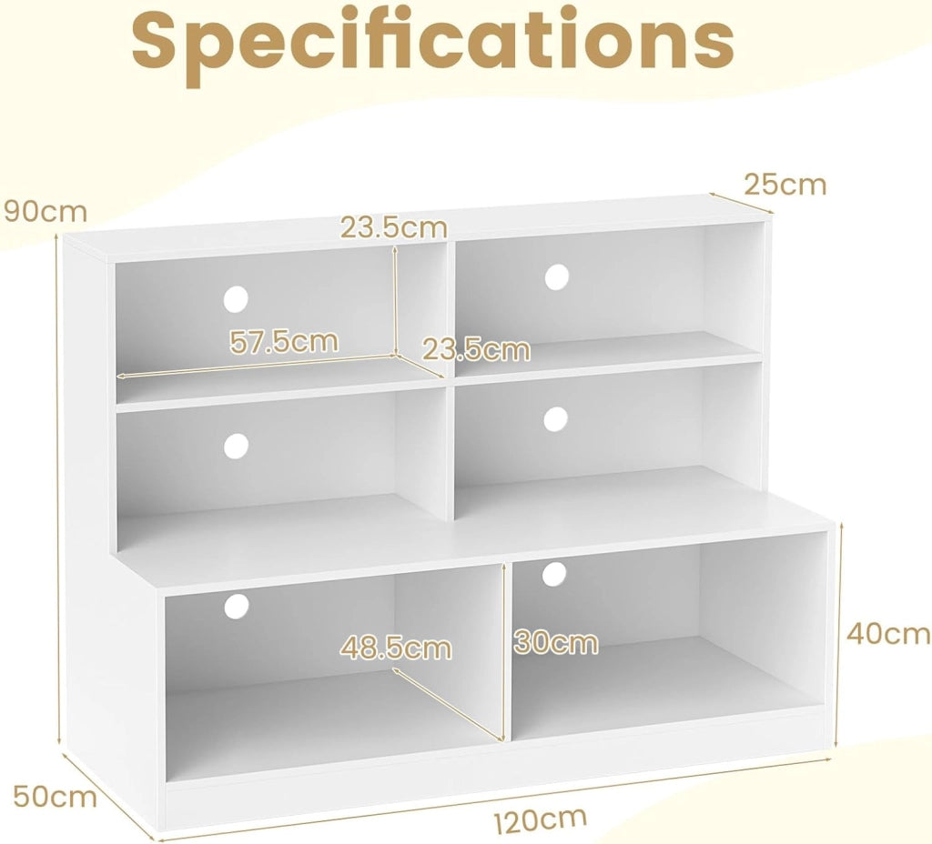 Scarpiera con Seduta, Mobile d'Ingresso 2 in 1 con Kit Antiribaltamento, Panchina per Cambio Scarpe, Stile Moderno Organizzatore a 6 Cubi per Ingresso, Soggiorno, Corridoio, Bianco