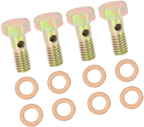 Adattatore di montaggio M6 x 1,0 mm - Set di 4 pezzi - Filettatura metrica - Materiale resistente - Adatto a diverse applicazioni - Adattatore a vite