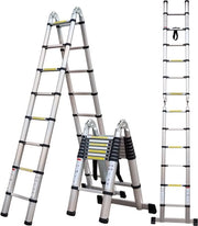 Scala Telescopica 5 Metri a Doppia V con 2,5*2,5M - Ripiegabile a V o Monoblocco (5M) Professionale