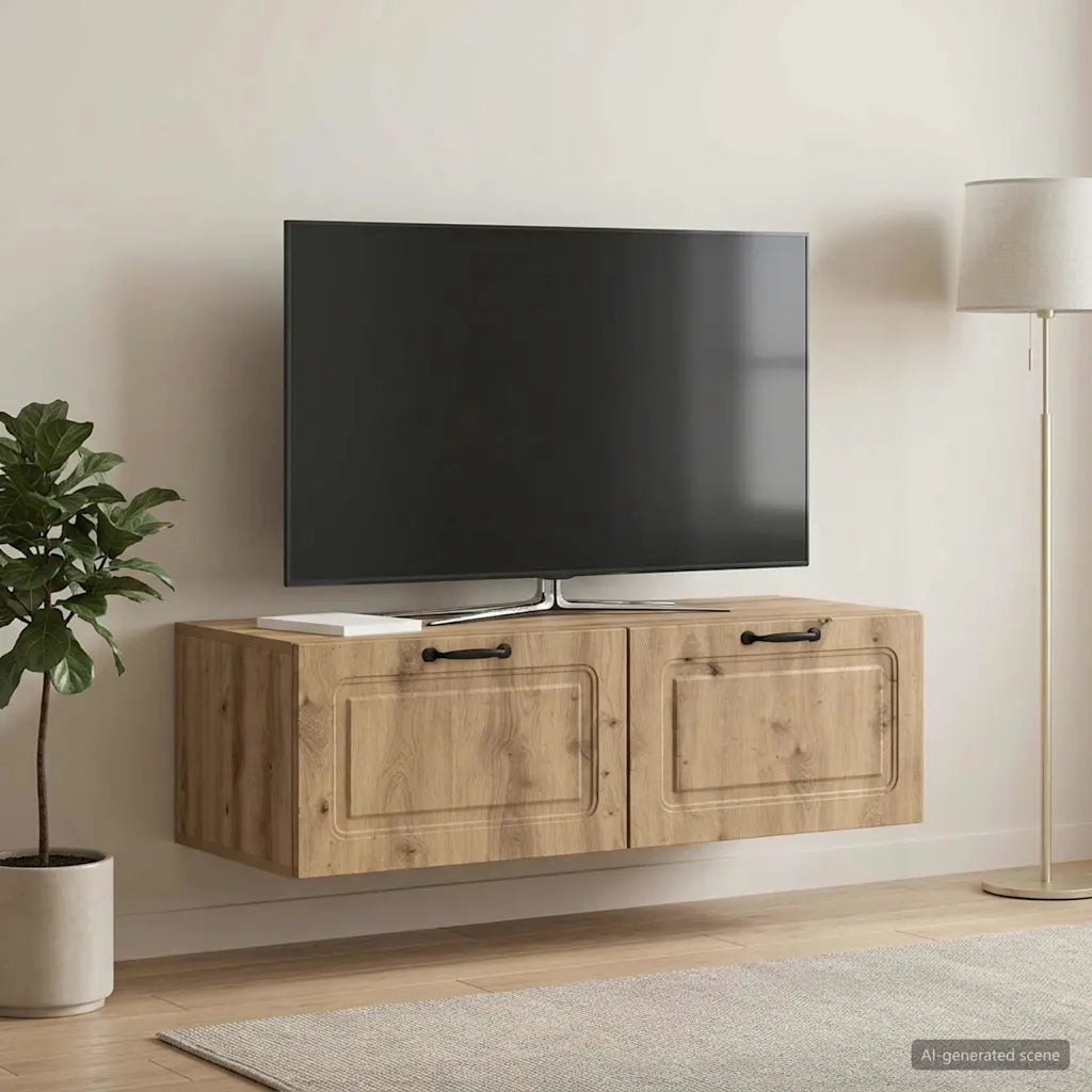 Mobile Porta TV da Muro 98 x 41 x 30 cm Rovere Artigianale 899384