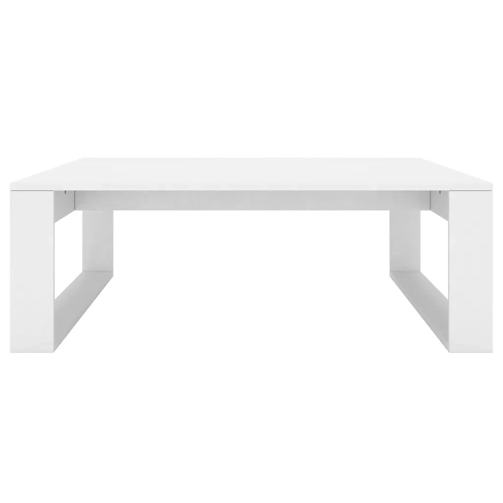 Tavolino da Salotto Bianco 100x100x35 cm in Legno Multistrato 808630