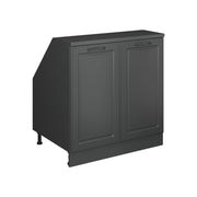 Mobile sottotetto Rion Antracite rustico/Antracite 80 x 83.8 cm con 2 porte, carcassa 60 cm profondità Vicco