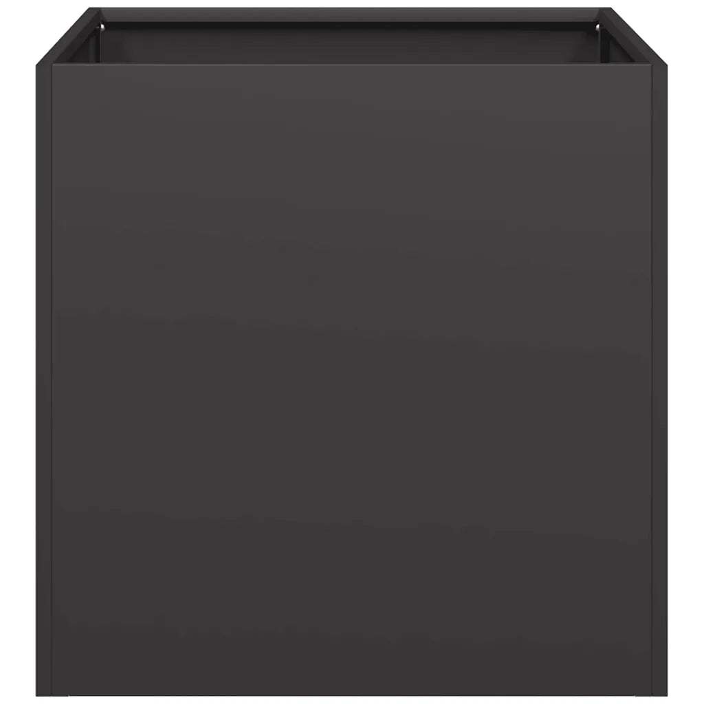 Fioriera Nera 40x40x40 cm in Acciaio Laminato a Freddo 860661