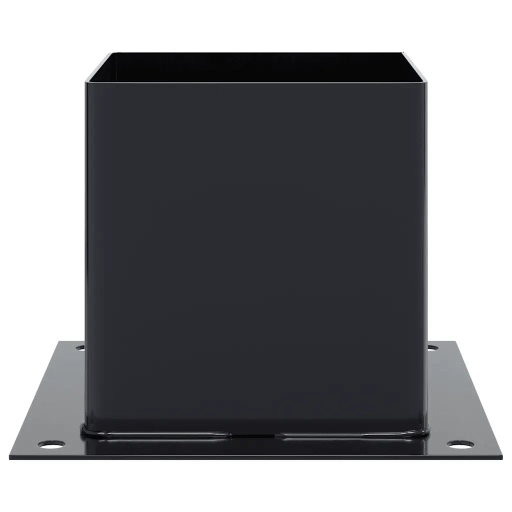 Basi per Pali Quadrati 4pz 141x141mm Acciaio Verniciato Polvere