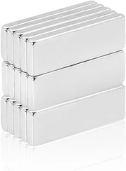 Magnetoni forti, magneti rettangolari a neodimio, 15 pezzi 20 x 10 x 1 mm magneti, magneti piccoli, magneti per piatti, magneti cubici, magneti per frigoriferi, magneti per uso domestico, argento