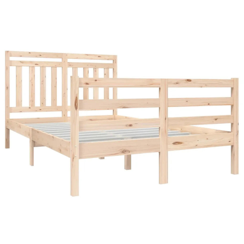 Giroletto-Struttura Letto 120x190 cm Small Double in Legno Massello 896903
