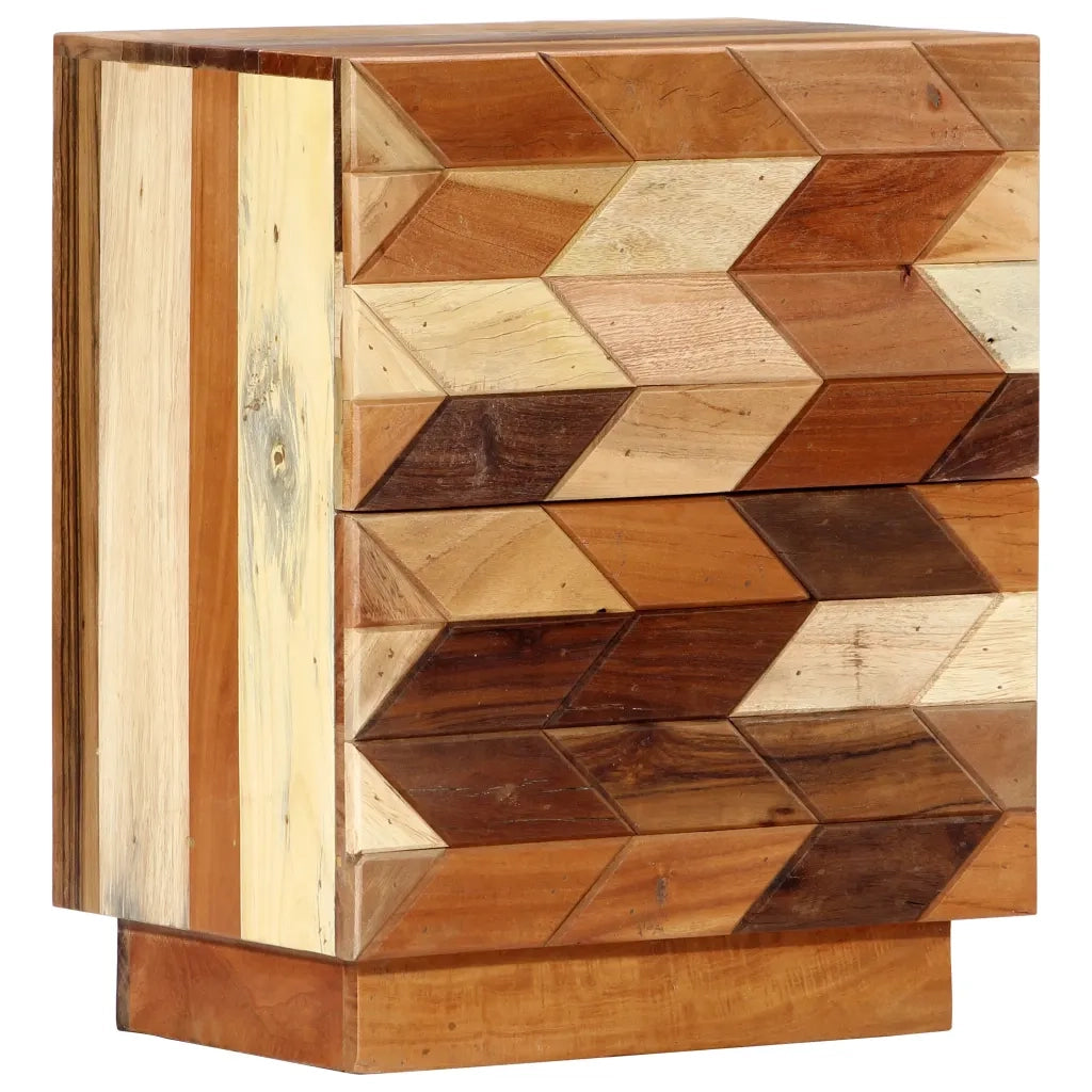Comodino 40x30x50 cm in Legno Massello di Recupero 282731
