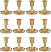 Set di 12 Candelabri a Taper per Tavola di Centro - Decorazione di Natale e Festa di Matrimonio