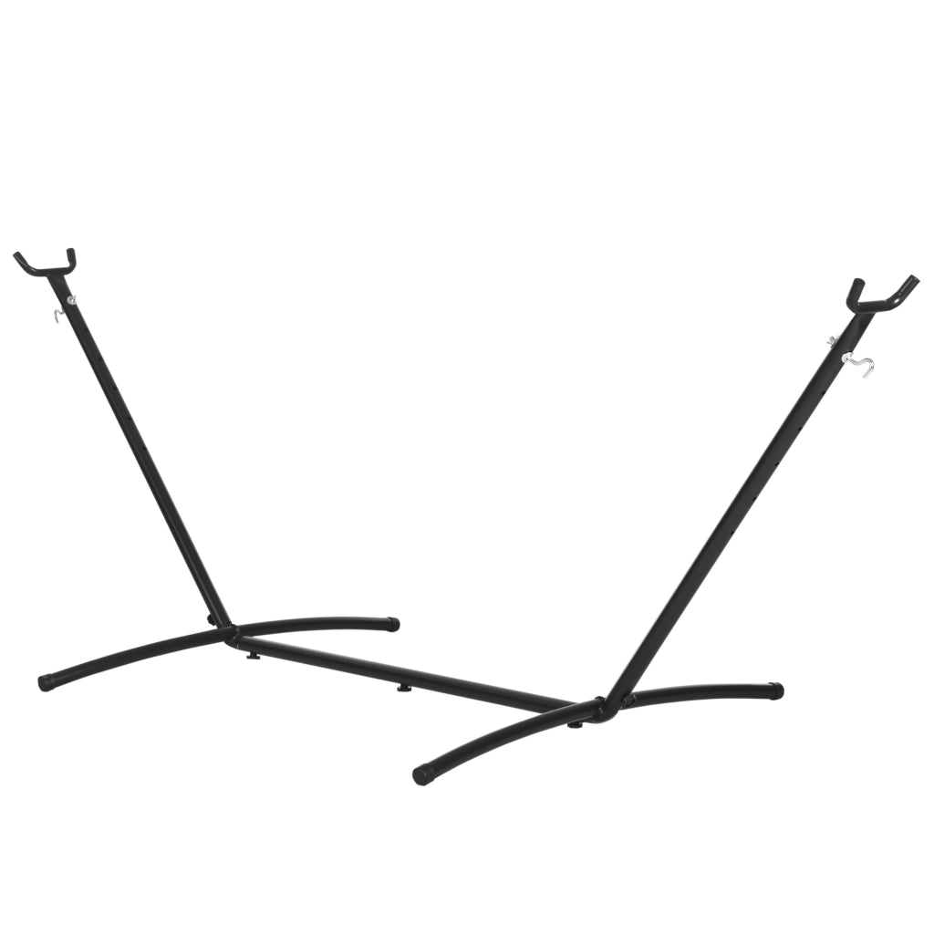 Supporto Struttura Portante Max.120Kg per Amaca Regolabile 280x120x110cm Nero