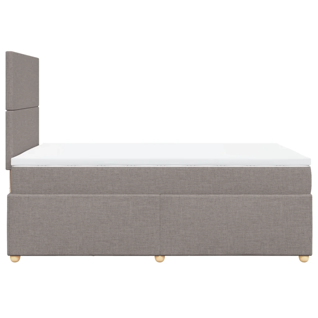 Giroletto a Molle con Materasso Tortora 120x200 cm in Tessuto 3291244