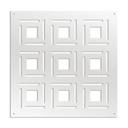 4SIDES - Pannello in PVC traforato - Parasole Colore: bianco, Misura: 98x98 cm