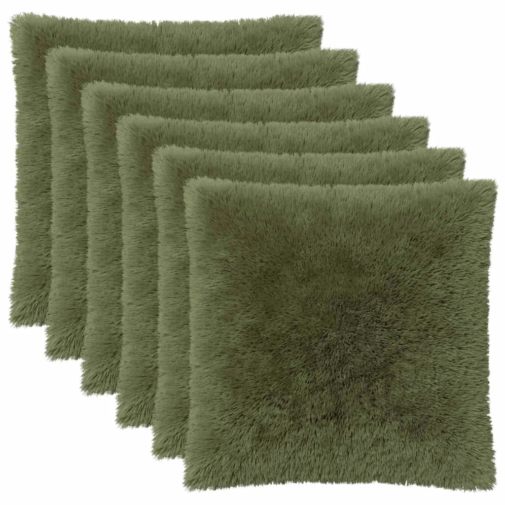 Federa 6 pcs HEERLEN Verde 65 x 65 cm Fleece PV 913080