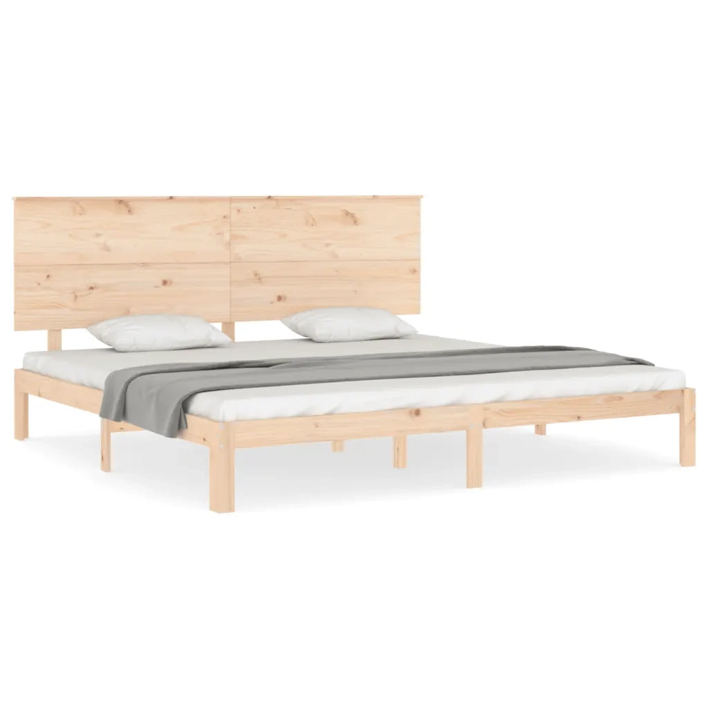 Giroletto senza Materasso 200x200 cm in Legno Massello di Pino 3193681